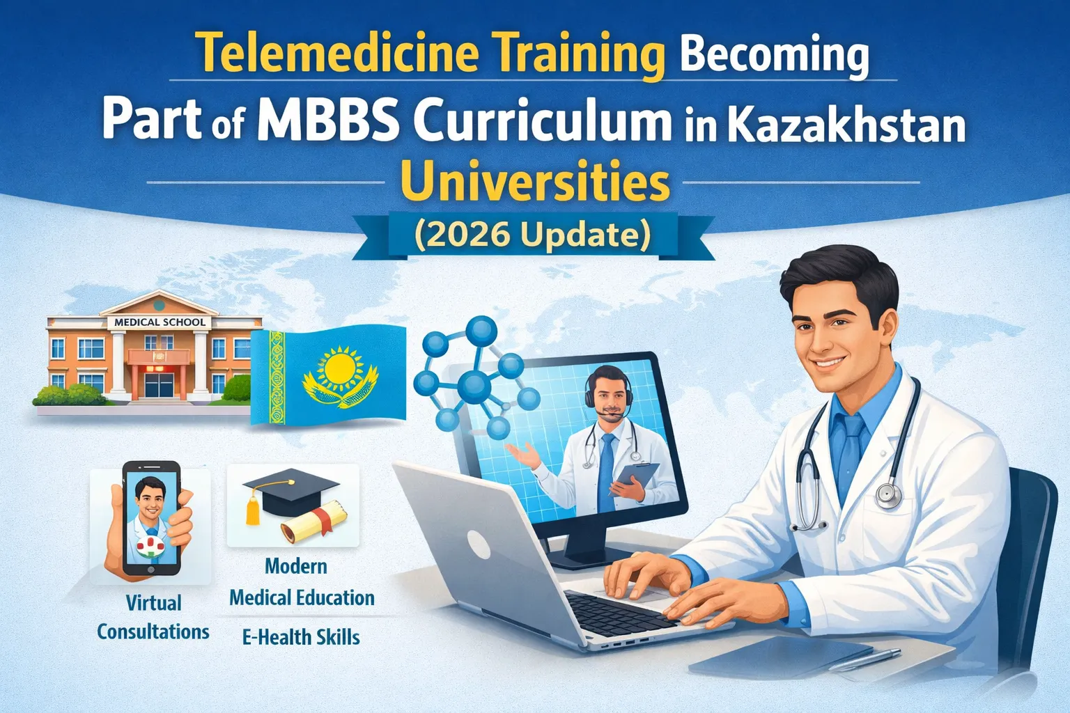 Kazakhstan Universities to Include Telemedicine in MBBS Curriculum (2026)