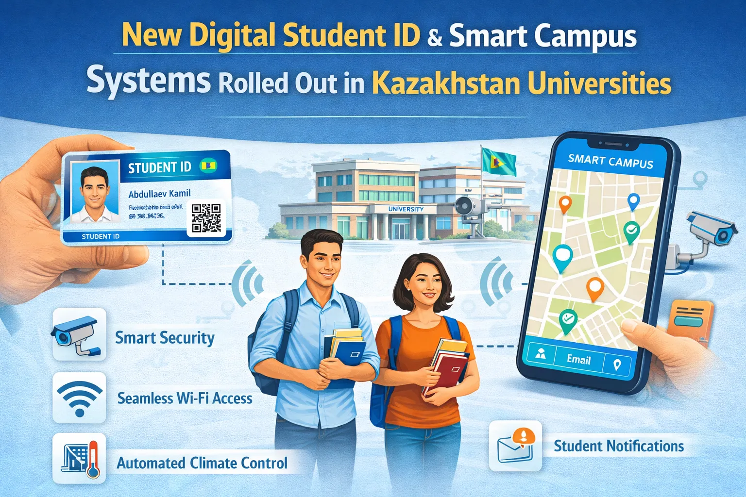New Digital Student ID & Smart Campus Systems Rolled Out in Kazakhstan Universities
