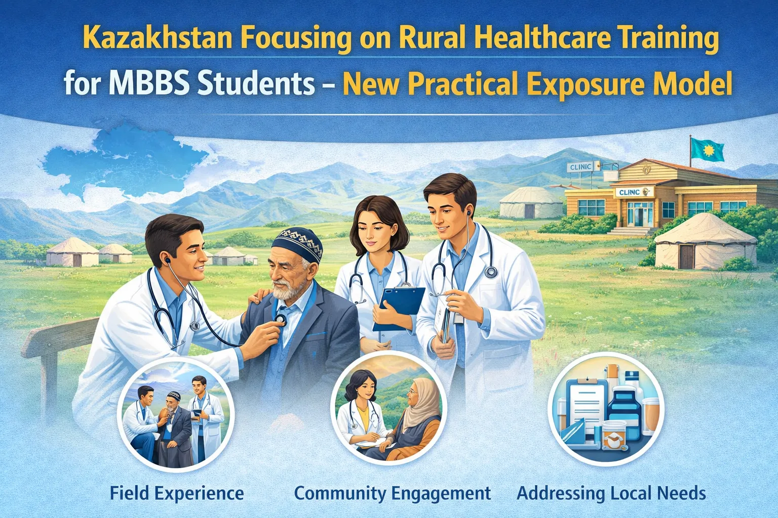 New Practical Exposure (NPE): Kazakhstan to Train MBBS Students for Rural Healthcare