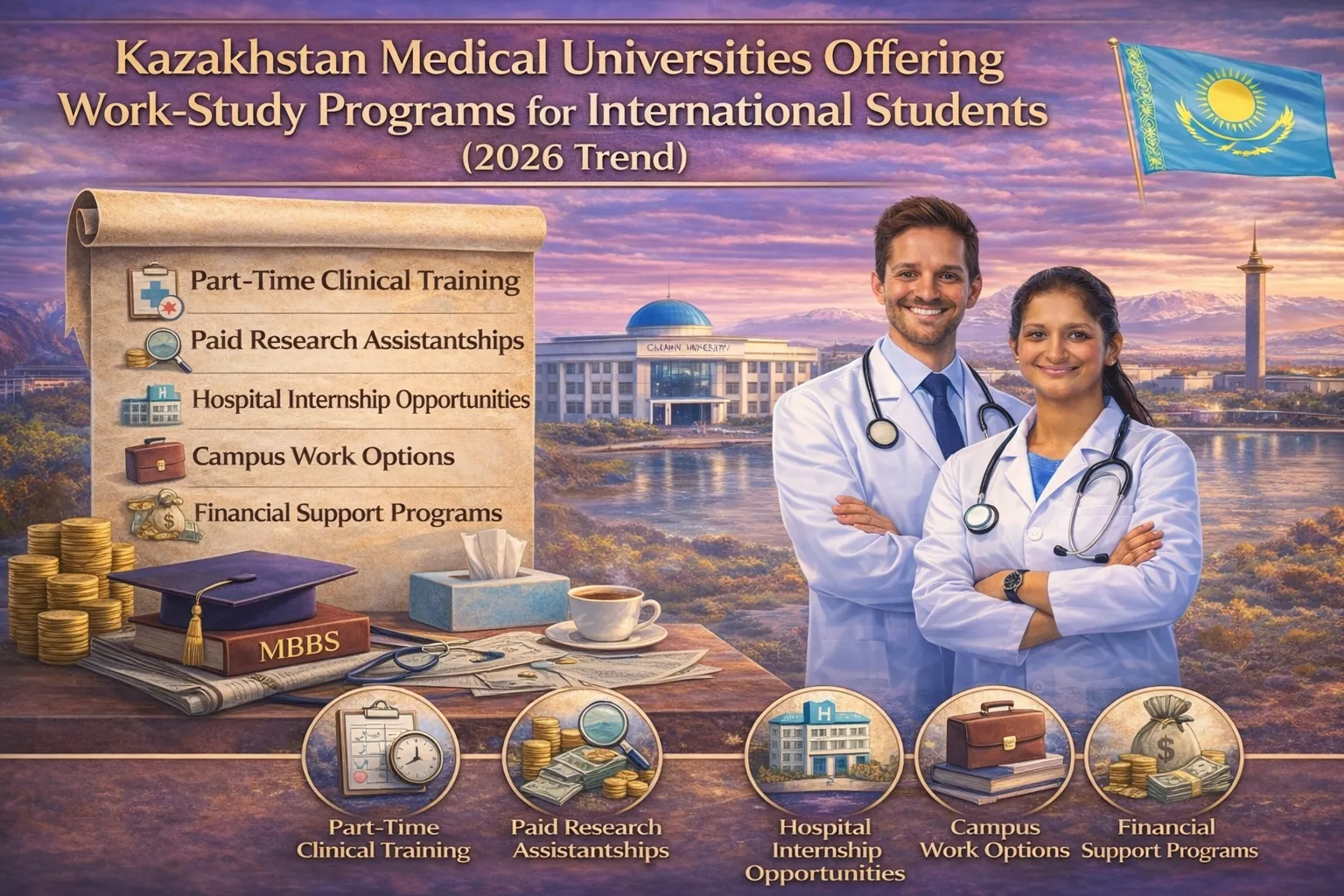Kazakhstan Medical Universities with Work and Study System for Foreign Students