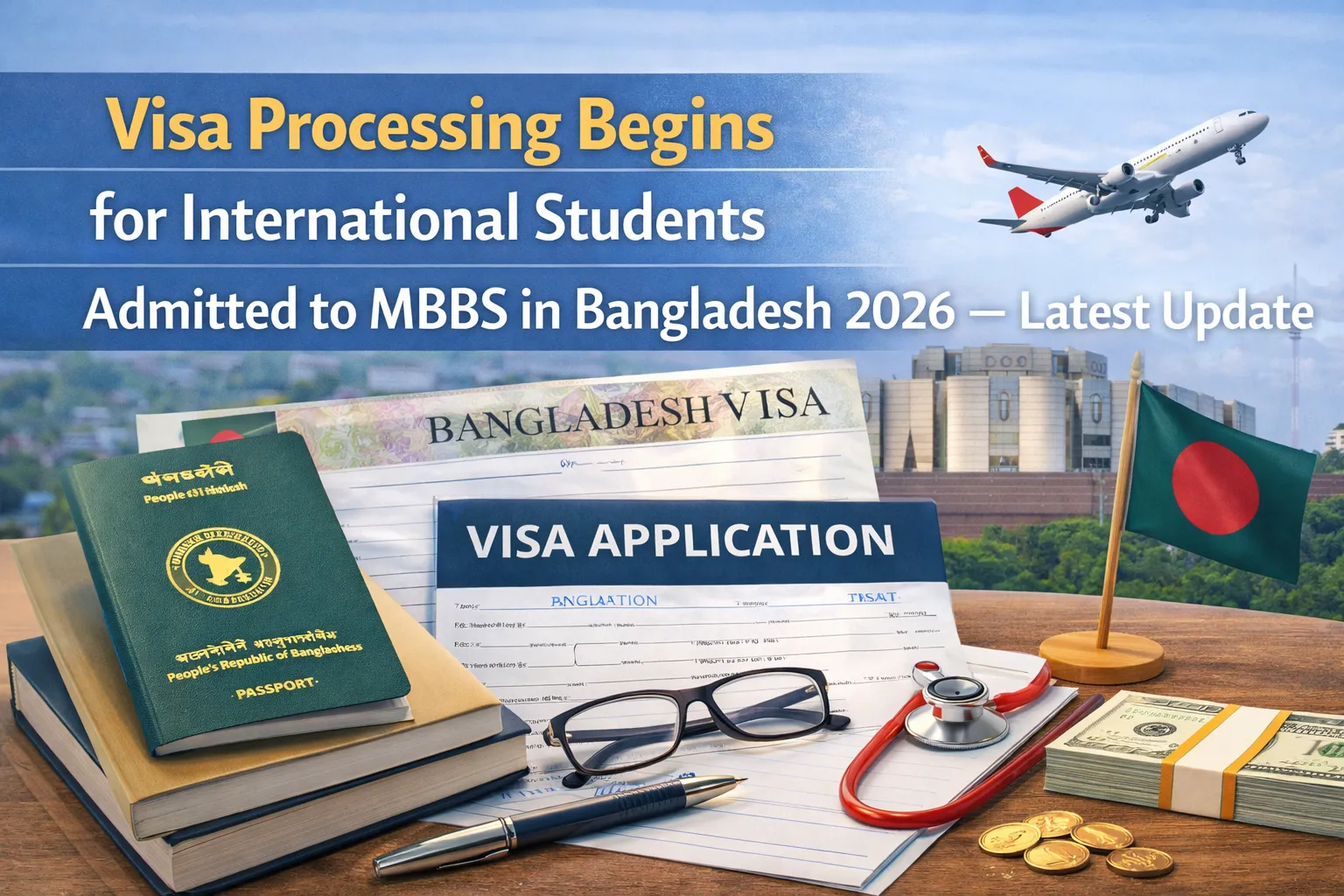 Visa Processing Begins for International Students Admitted to MBBS in Bangladesh 2026 – Latest Update