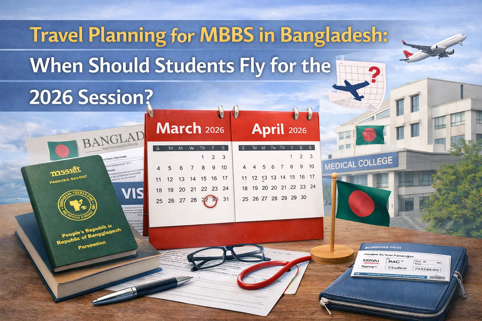 Travel Arrangements for MBBS in Bangladesh Students: When to Fly for the 2026 Session?