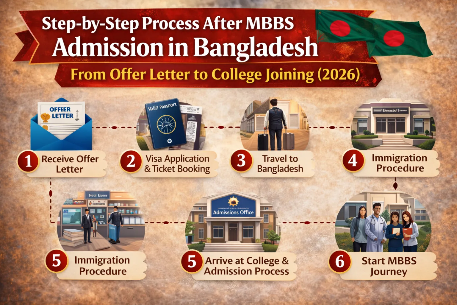 MBBS Admission in Bangladesh: Process After Getting Offer Letter Step by step Guide