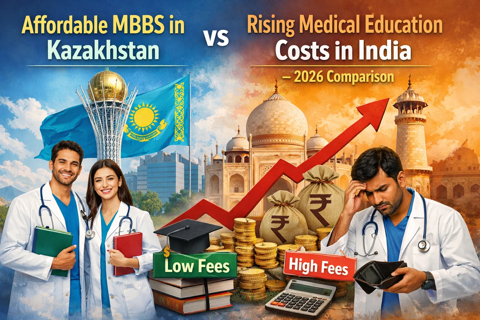 Affordable MBBS in Kazakhstan and the Increasing Costs of Medical Education in India - A 2026 Perspective