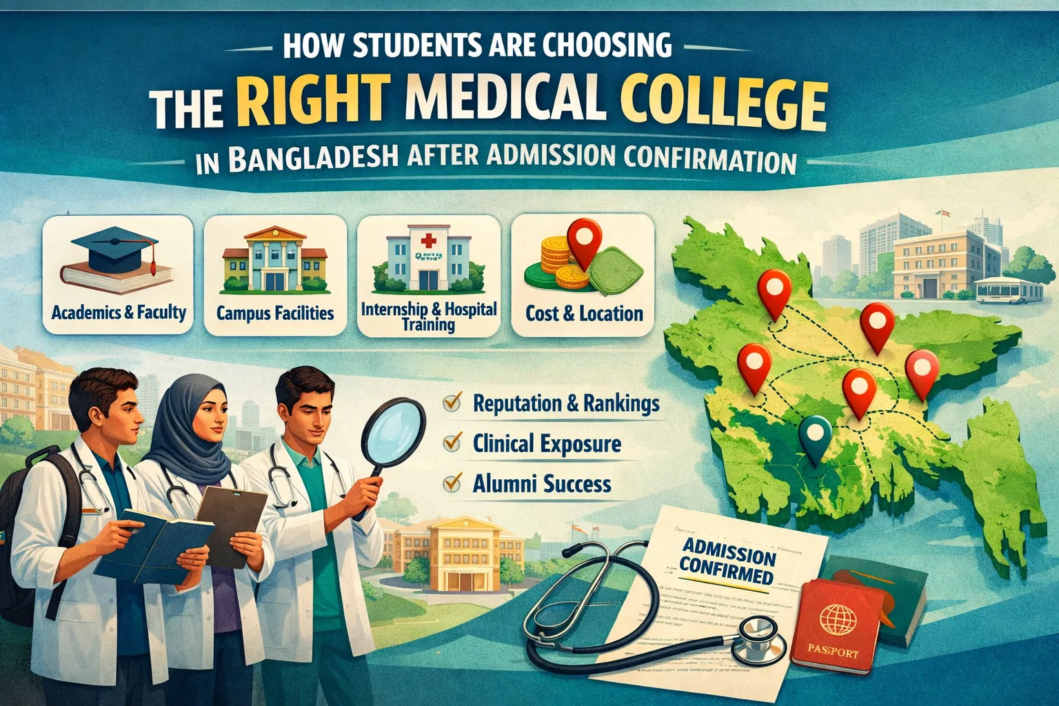 How to Choose Medical College After Admission Confirmed in Bangladesh (2026 Guide)