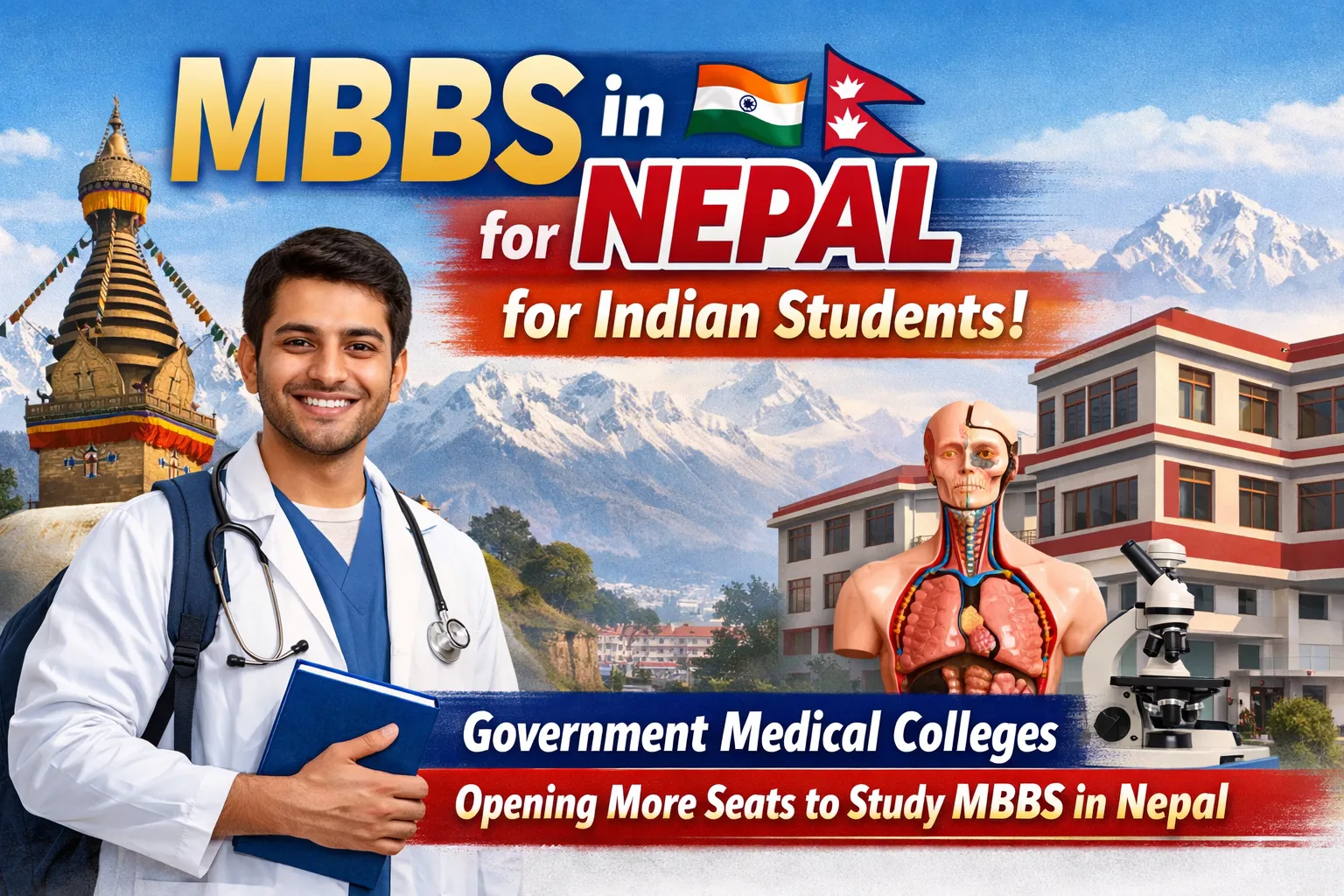 Study MBBS in Nepal for Indian Student: Government Medical Colleges Increase Seats to Pursue MBBS in Nepal