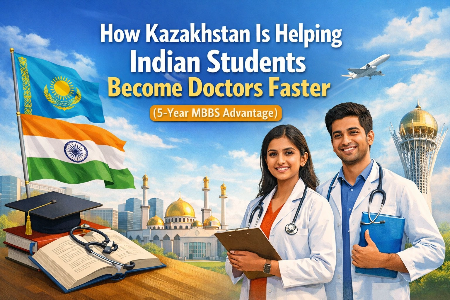 Kazakhstan’s 5-Year MBBS in India May Help Students Become Doctors Sooner