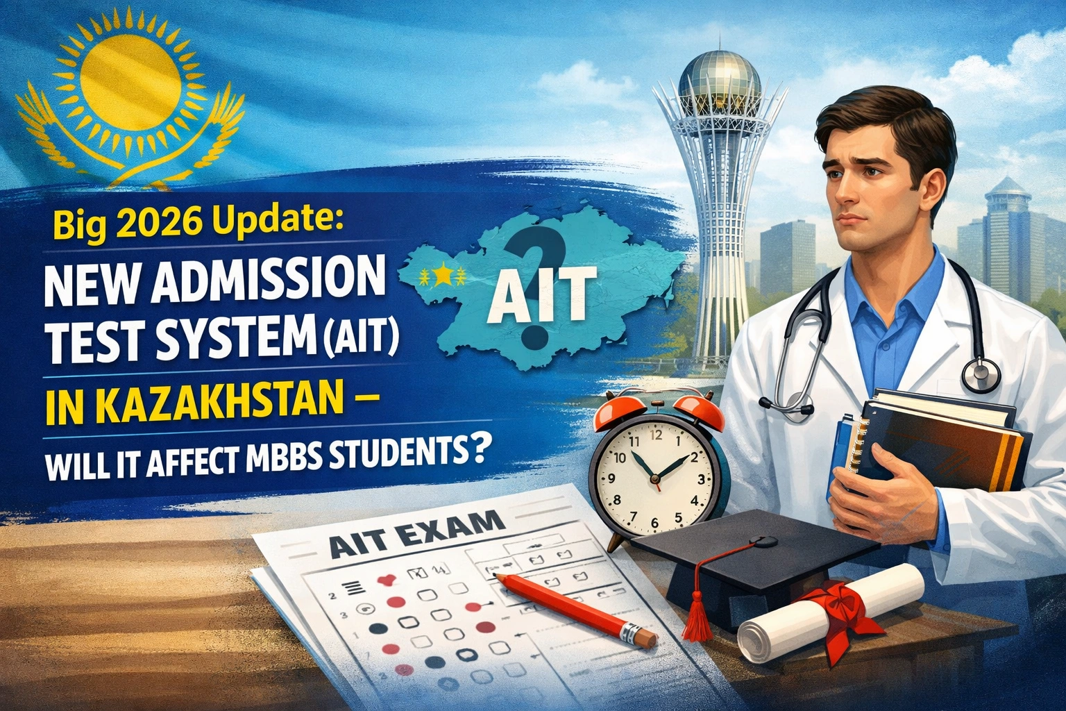 Big 2026 Update: Kazakhstan Has a New Admission Test System (AIT) – Will It Impact MBBS Students?
