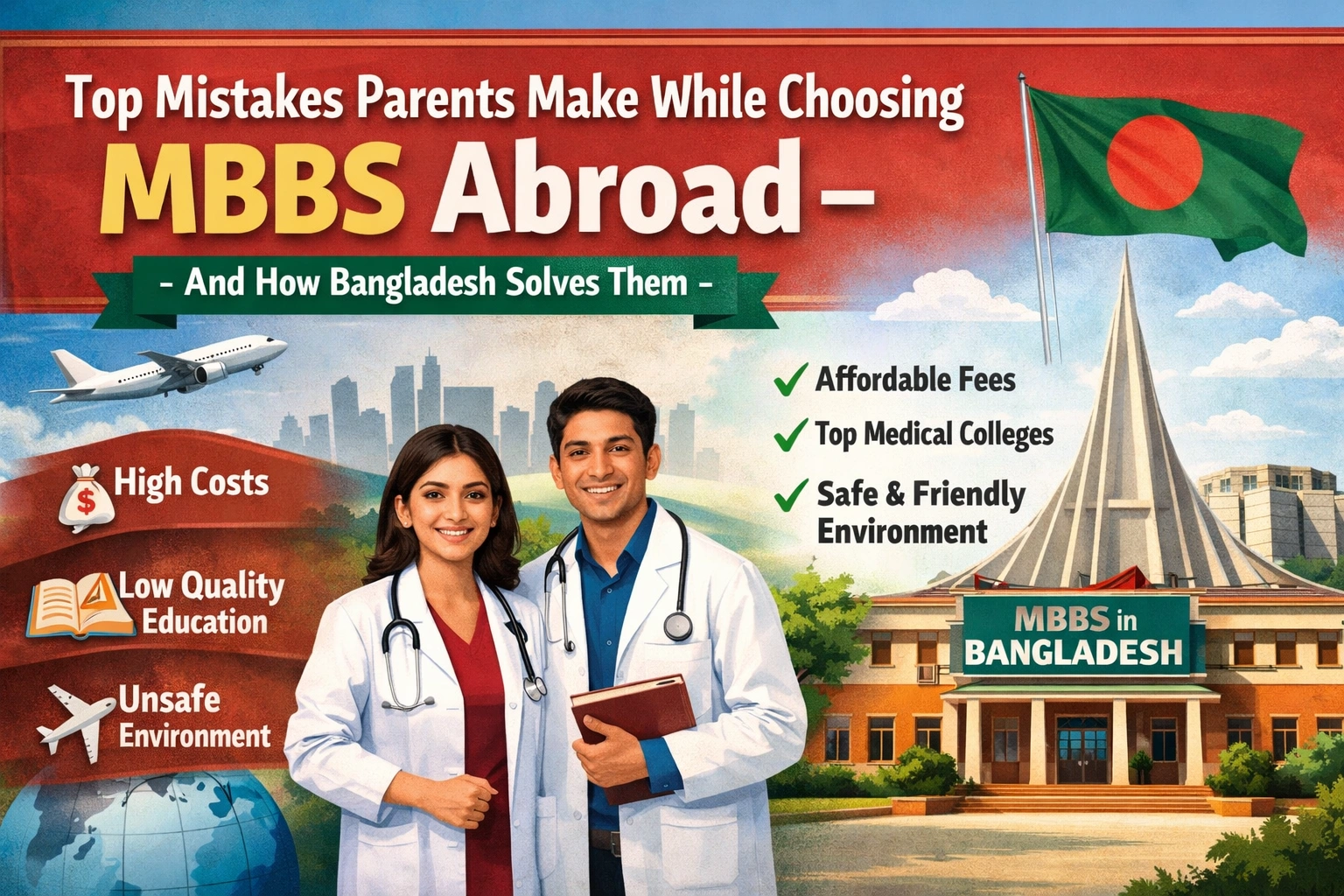 Common Errors Parents Make Selecting an MBBS Abroad – And How Does Bangladesh Address it