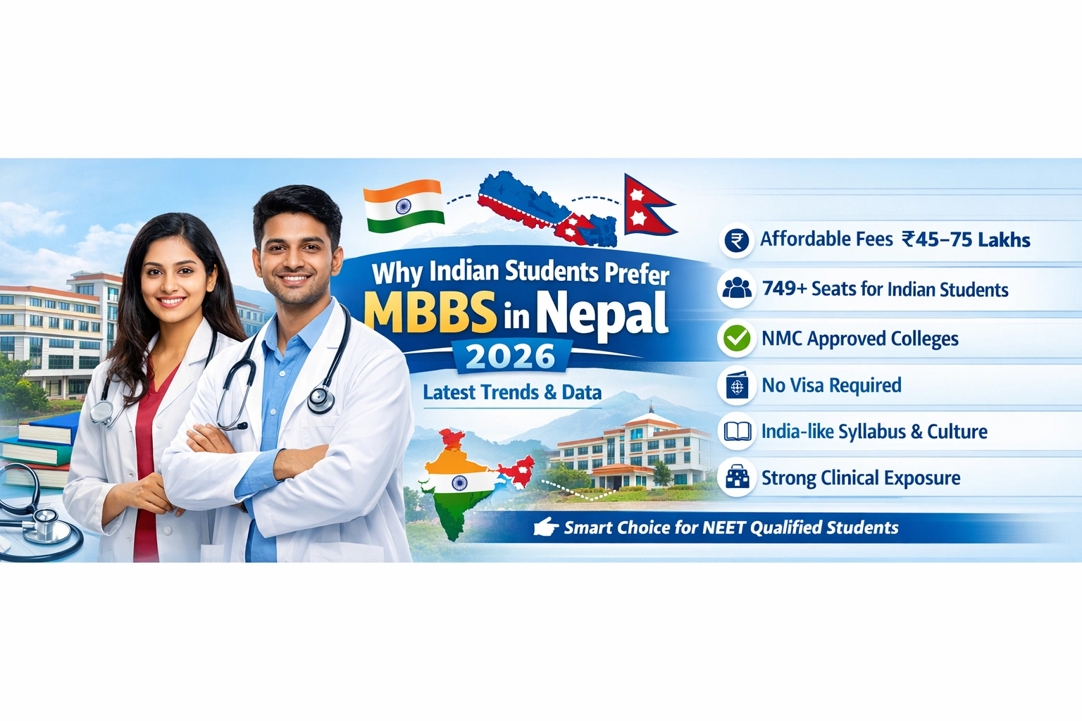 Why Indian Students Prefer to Study MBBS in Nepal in 2026 (Latest Trends & Data)