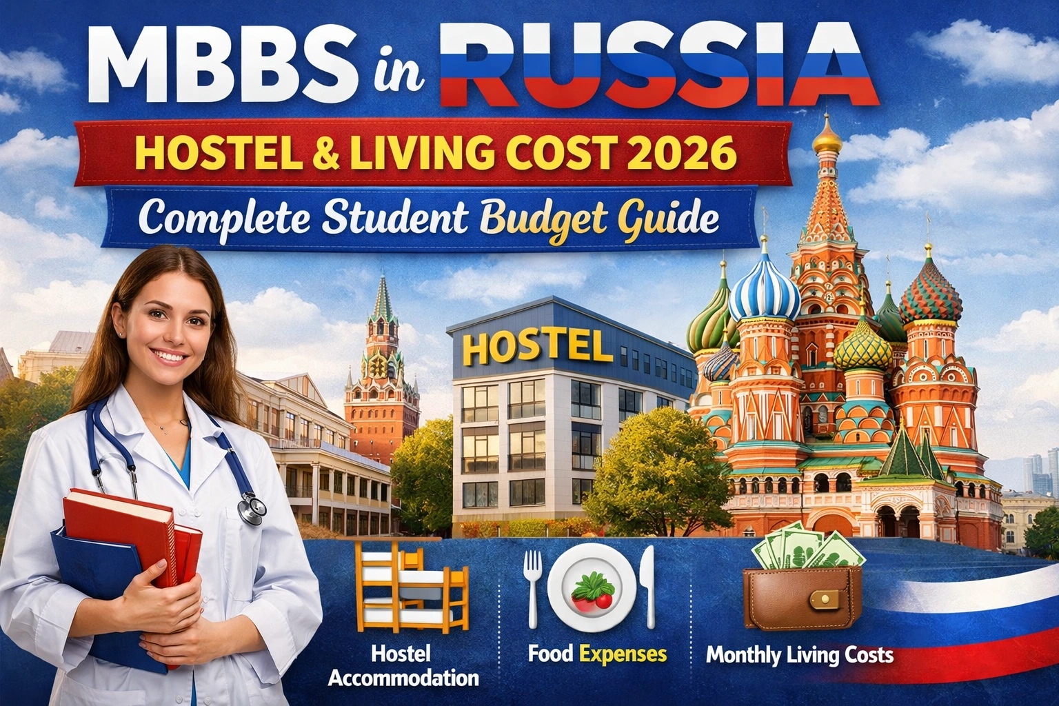MBBS in Russia Hostel and Living Cost 2026: Complete Student Budget Guide