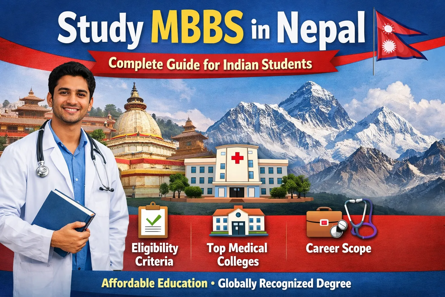 Study MBBS in Nepal: Complete Guide for Indian Students with Eligibility, Colleges & Career Scope