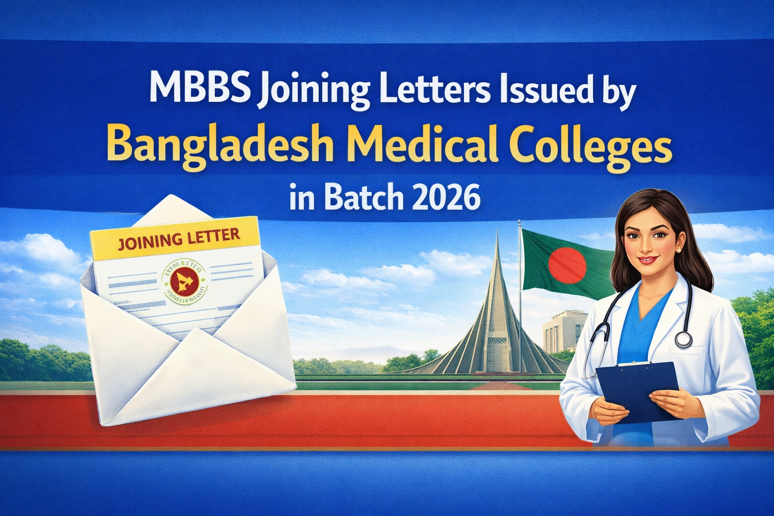 MBBS Joining Letters Issued by Bangladesh Medical Colleges in Batch 2026