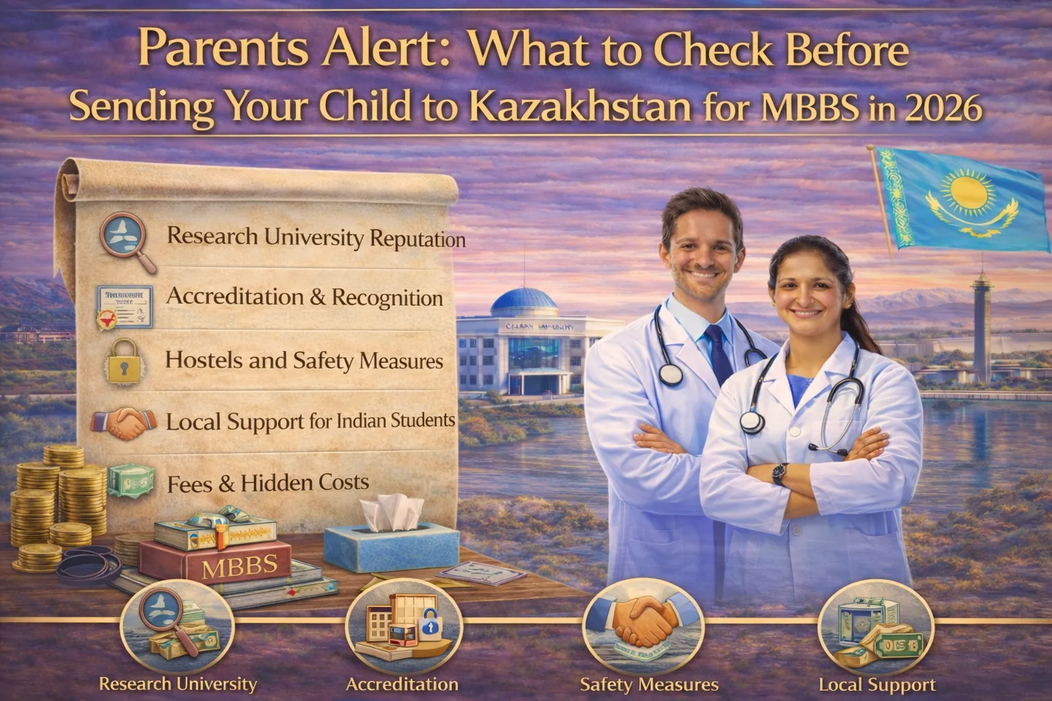 Parents, Are Your Kids Going to Kazakhstan for MBBS in 2026? Here Is What You Need to Check