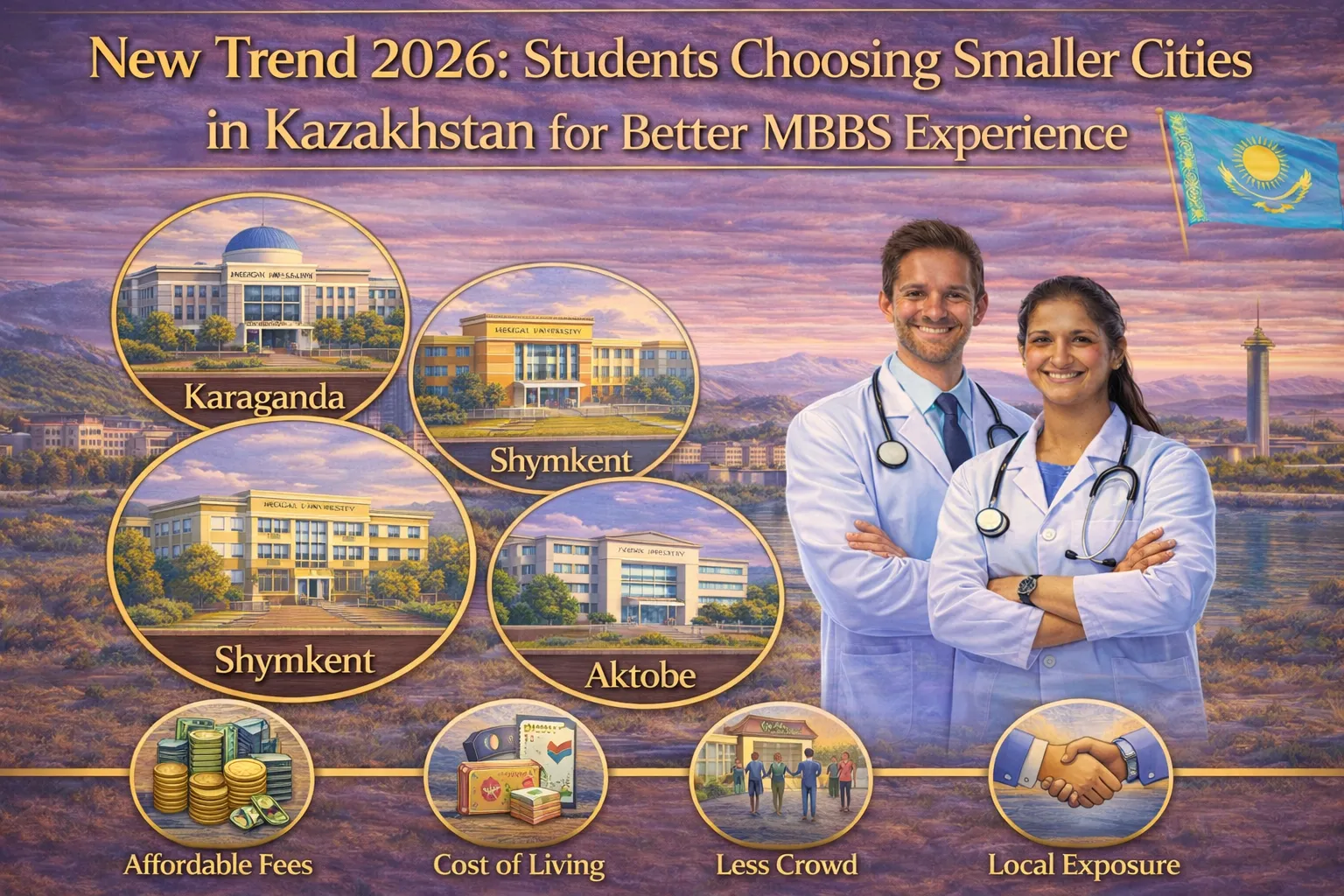 New Trend 2026: Why Are Students Preferring Smaller Cities in Kazakhstan For MBBS?