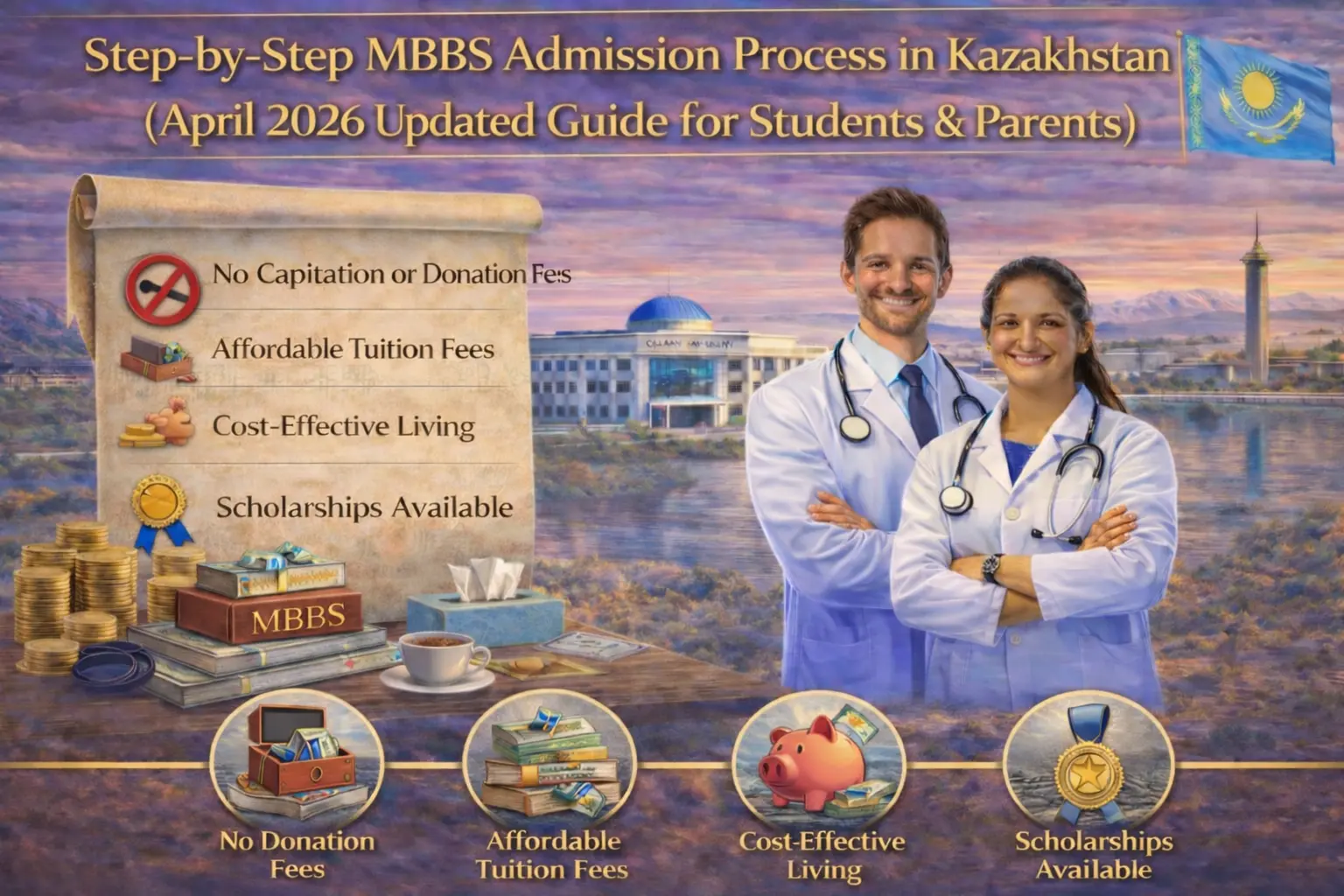 Detailed MBBS Admission Process in Kazakhstan (Updated April 2026 Guide for College Students & Parents)