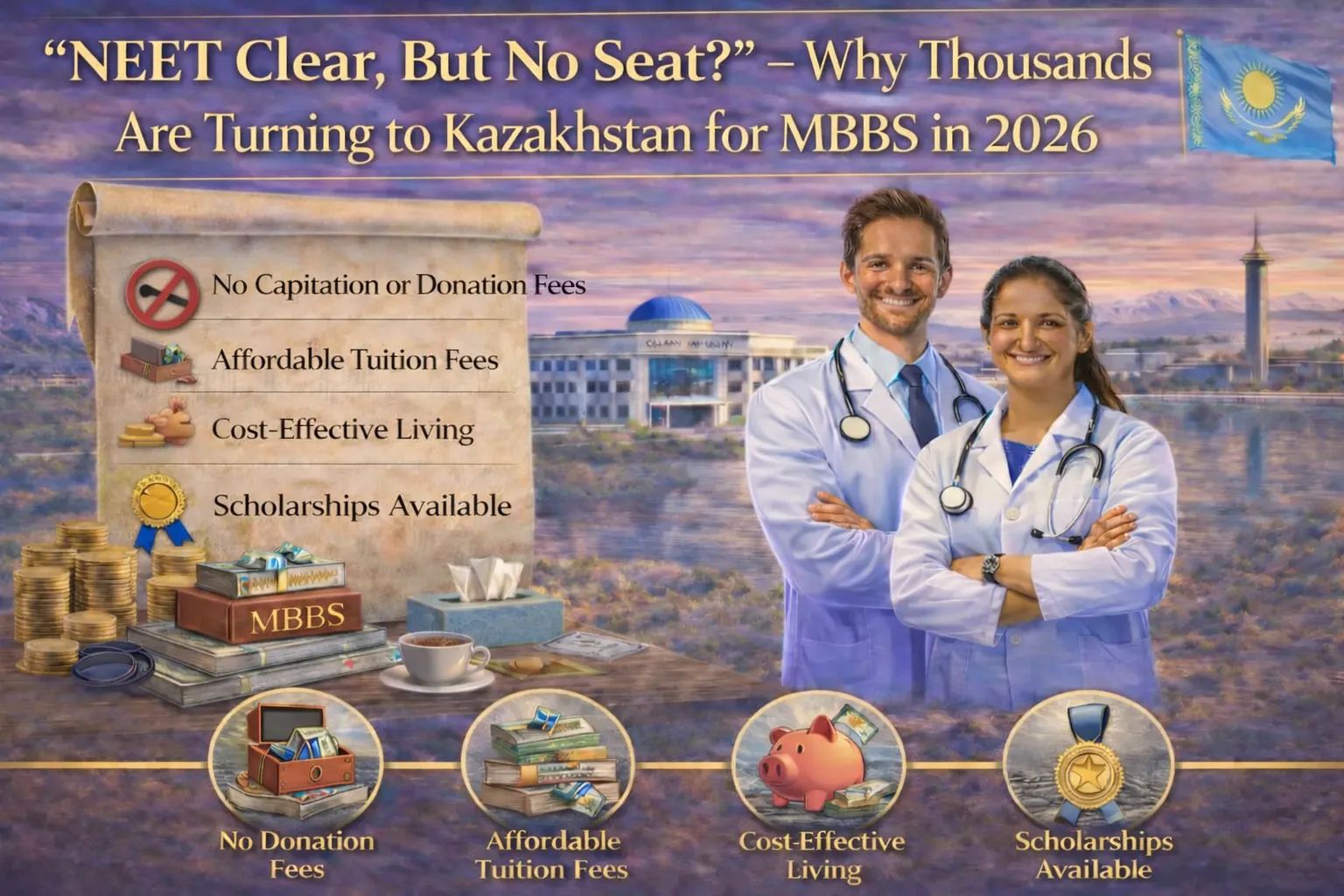 “NEET Clear, But No Seat?” The MBBS in Kazakhstan: Why Tens of Thousands Flock There in 2026