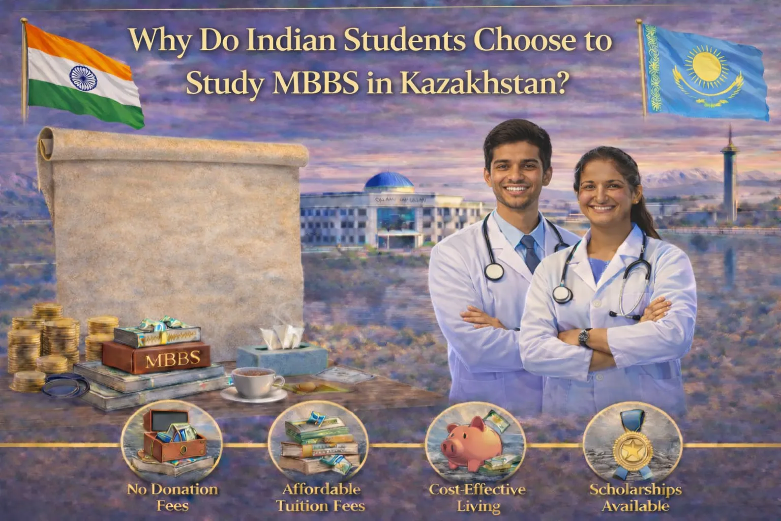Reasons for Indian Students to Study MBBS in Kazakhstan