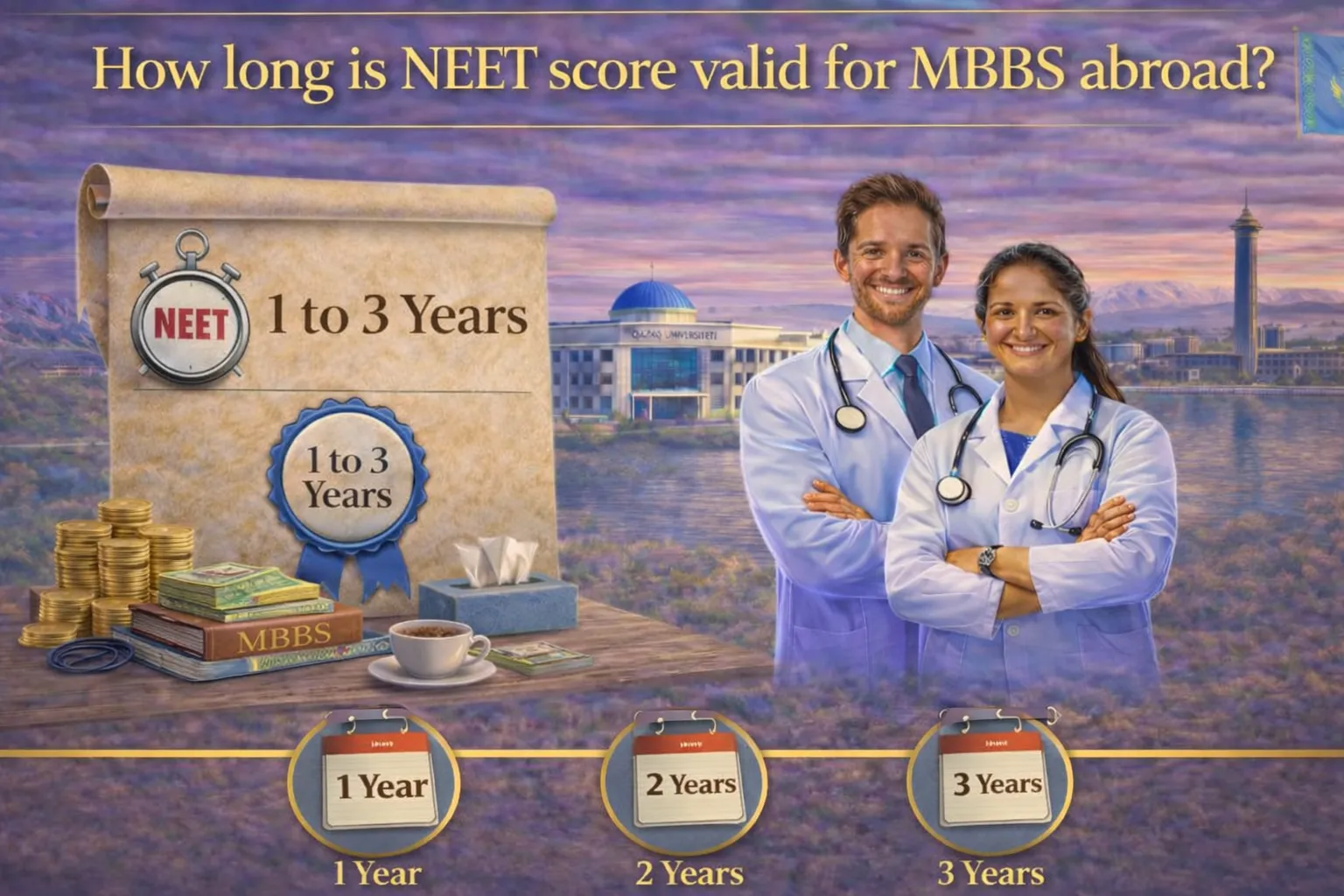 How long is neet score valid for mbbs abroad?