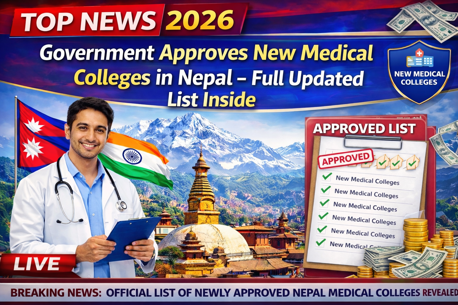 Top News 2026: Government Approves New Medical Colleges in Nepal – Full Updated List Inside