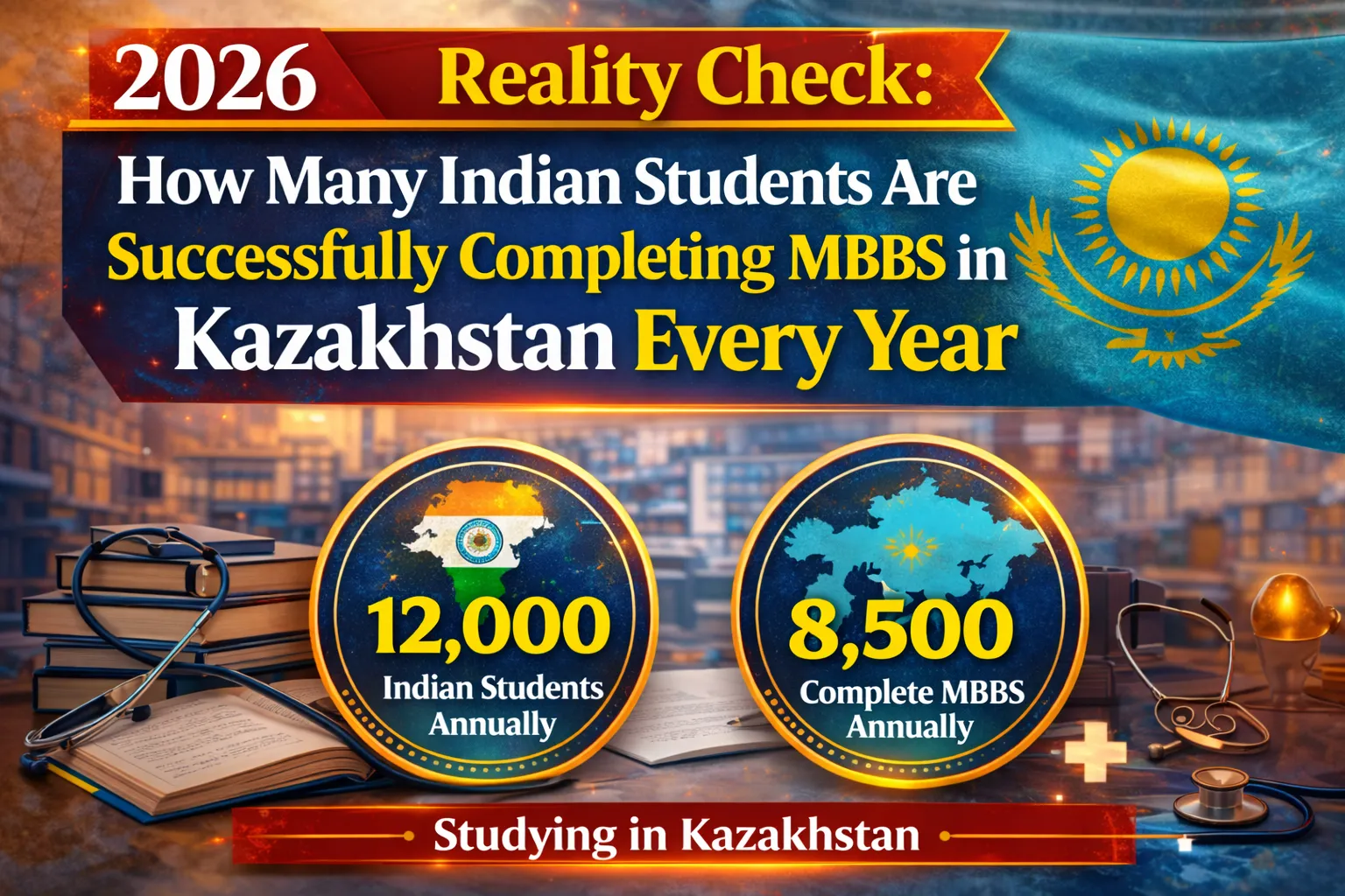 2026 Reality Check: How Many Indian Students Are Successfully Doing MBBS In Kazakhstan Every Year