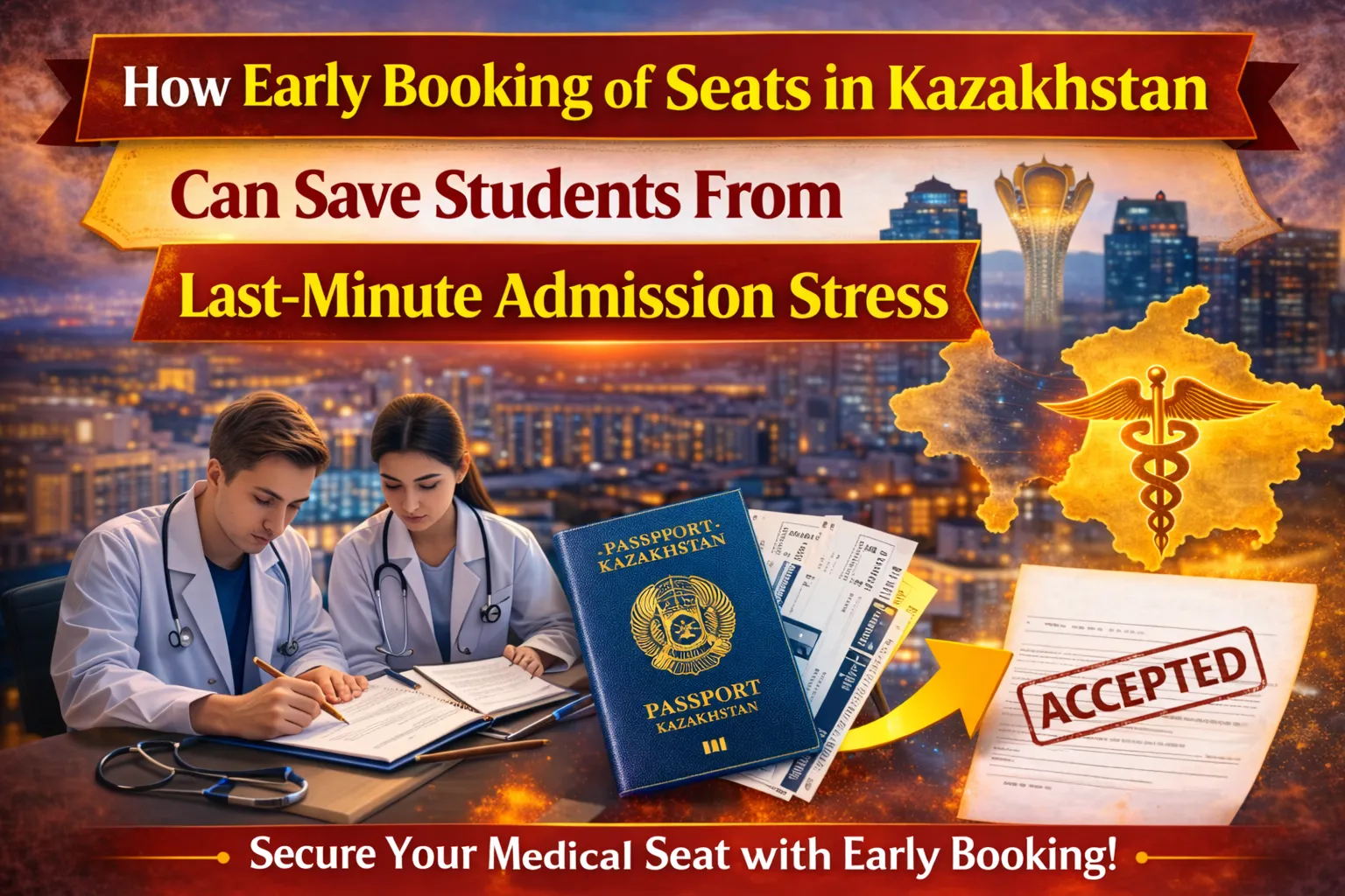 Early Seat Booking in Kazakhstan: A Stress-Free Approach to University Amission for Students