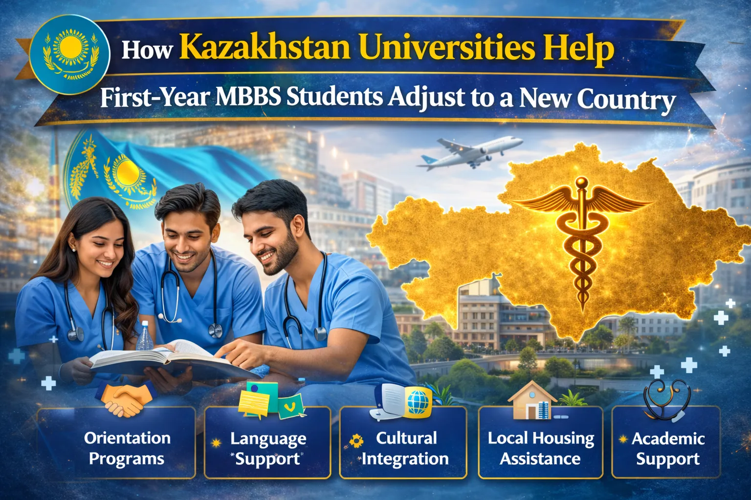 Top Universities in Kazakhstan Guide MBBS Students in Adapting to a New Country (2026)