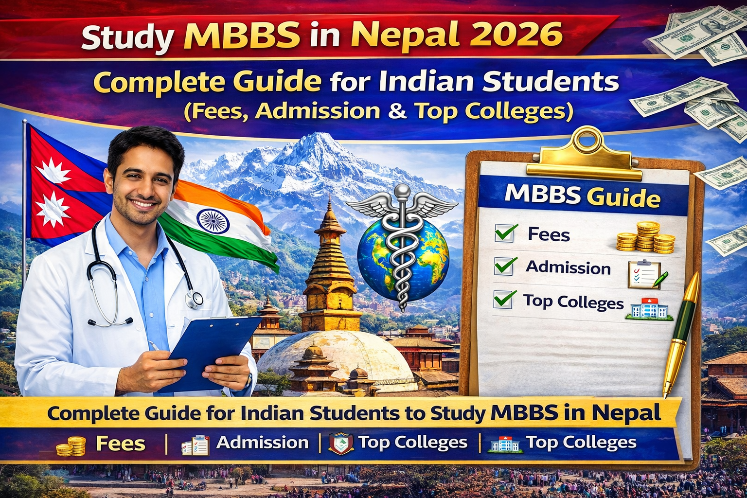 Study MBBS in Nepal 2026: Complete Guide for Indian Students (Fees, Admission & Top Colleges)