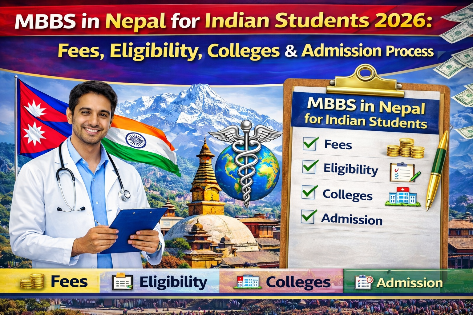 MBBS in Nepal for Indian Students 2026: Fees, Eligibility, Colleges & Admission Process