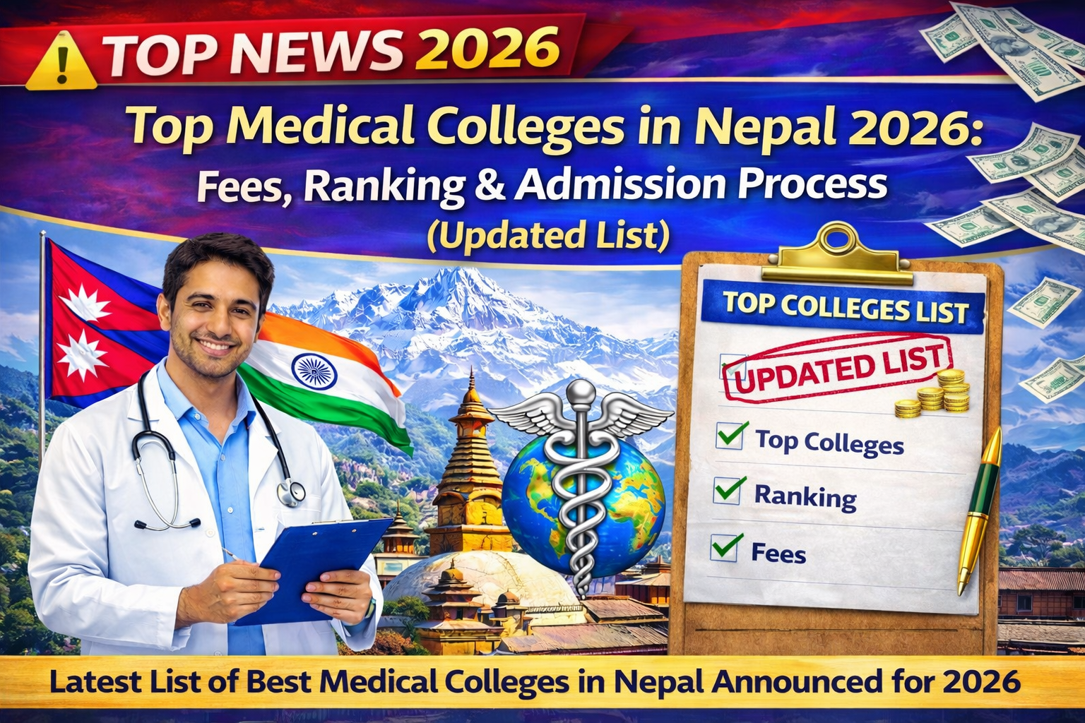 Top Medical Colleges in Nepal 2026: Fees, Ranking & Admission Process (Updated List)