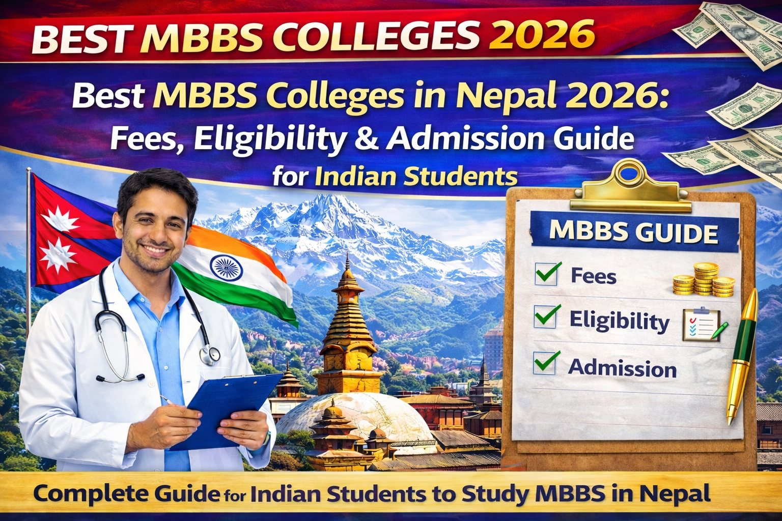 Best MBBS Colleges in Nepal 2026: Fees, Eligibility & Admission Guide for Indian Students