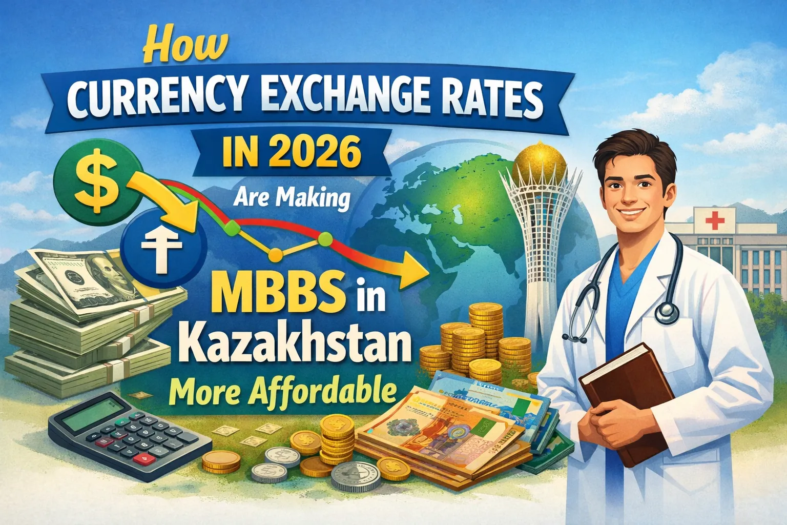 How Currency Exchange Rates in 2026 Are Making MBBS in Kazakhstan More Affordable