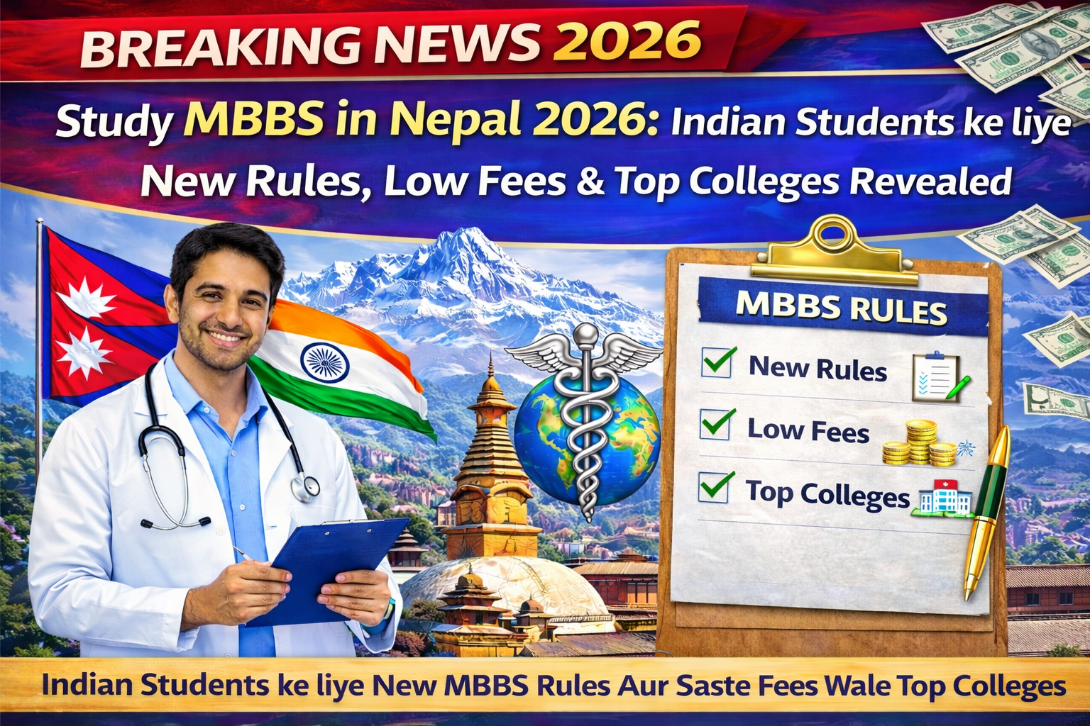 Study MBBS in Nepal 2026: Indian Students ke liye New Rules, Low Fees & Top Colleges Revealed