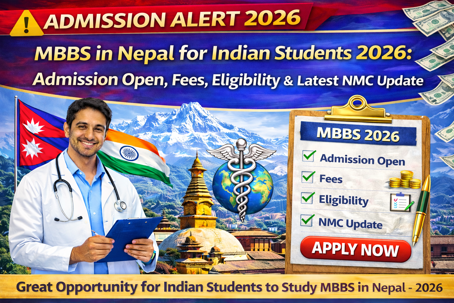 MBBS in Nepal for Indian Students 2026: Admission Open, Fees, Eligibility & Latest NMC Update