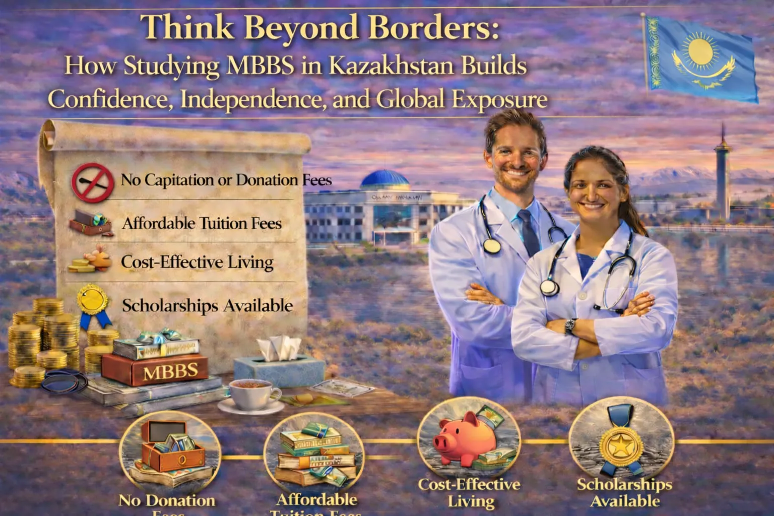 Think Beyond Borders: How Studying MBBS in Kazakhstan Builds Confidence, Independence, and Global Exposure