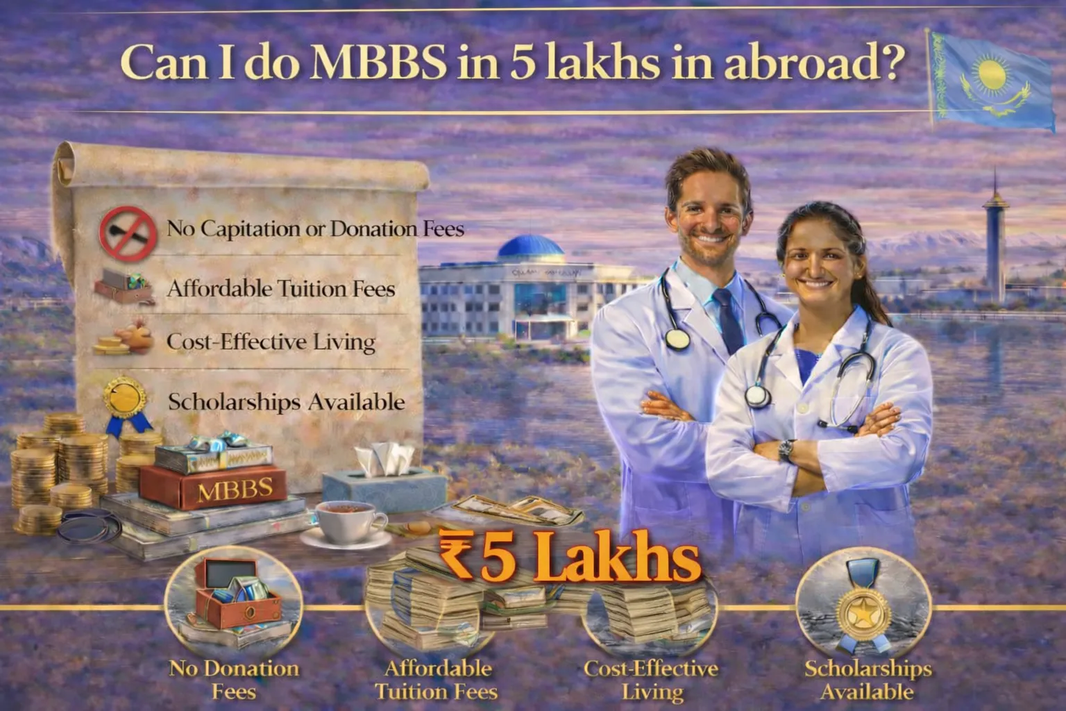 Is it possible to pursue MBBS overseas for 5 Lakhs? The reality check & Why Kazakhstan is still a good investment?