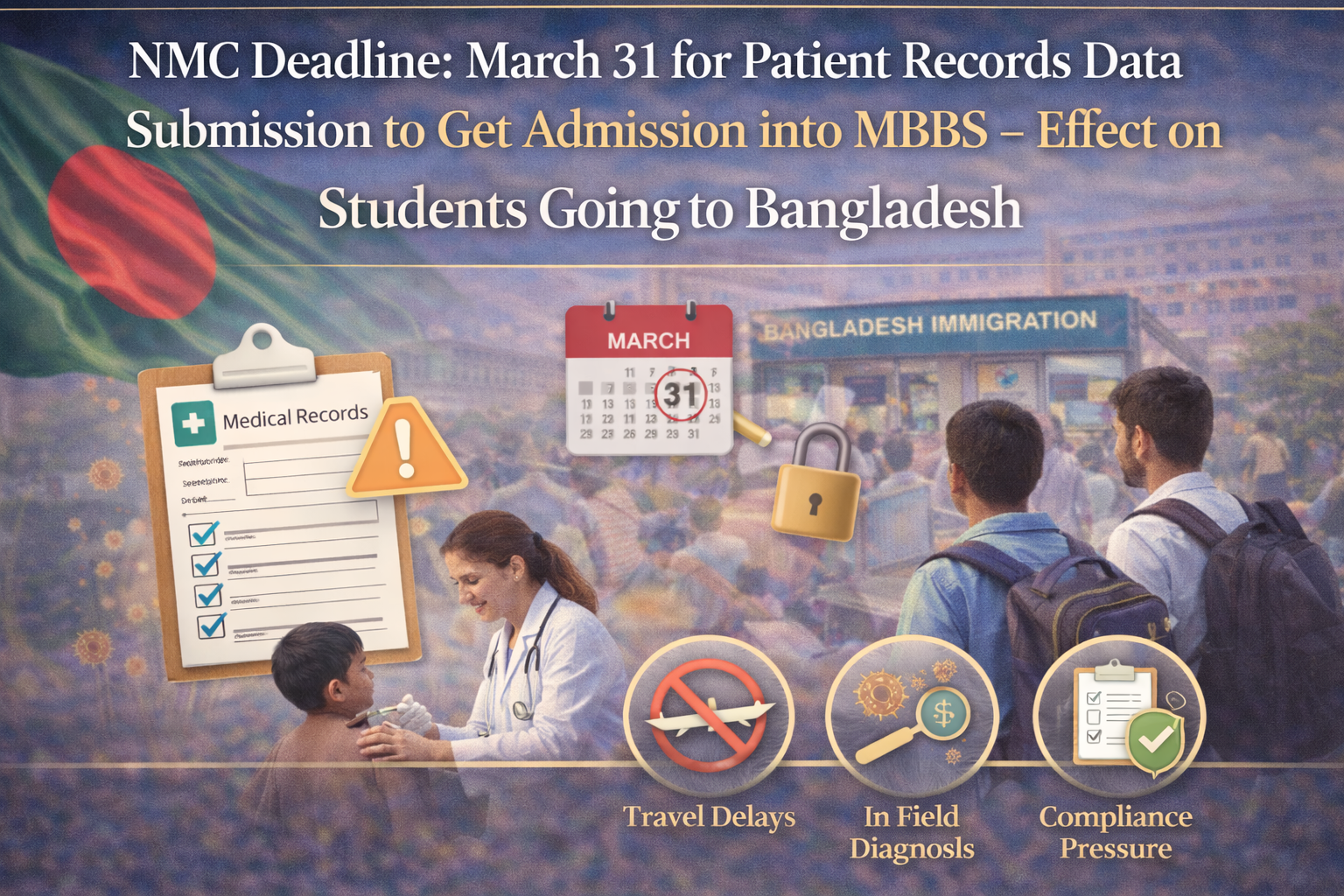 NMC Deadline: March 31 for Patient Records Data Submission to Get Admission into MBBS – Effect on Students Going to Bangladesh
