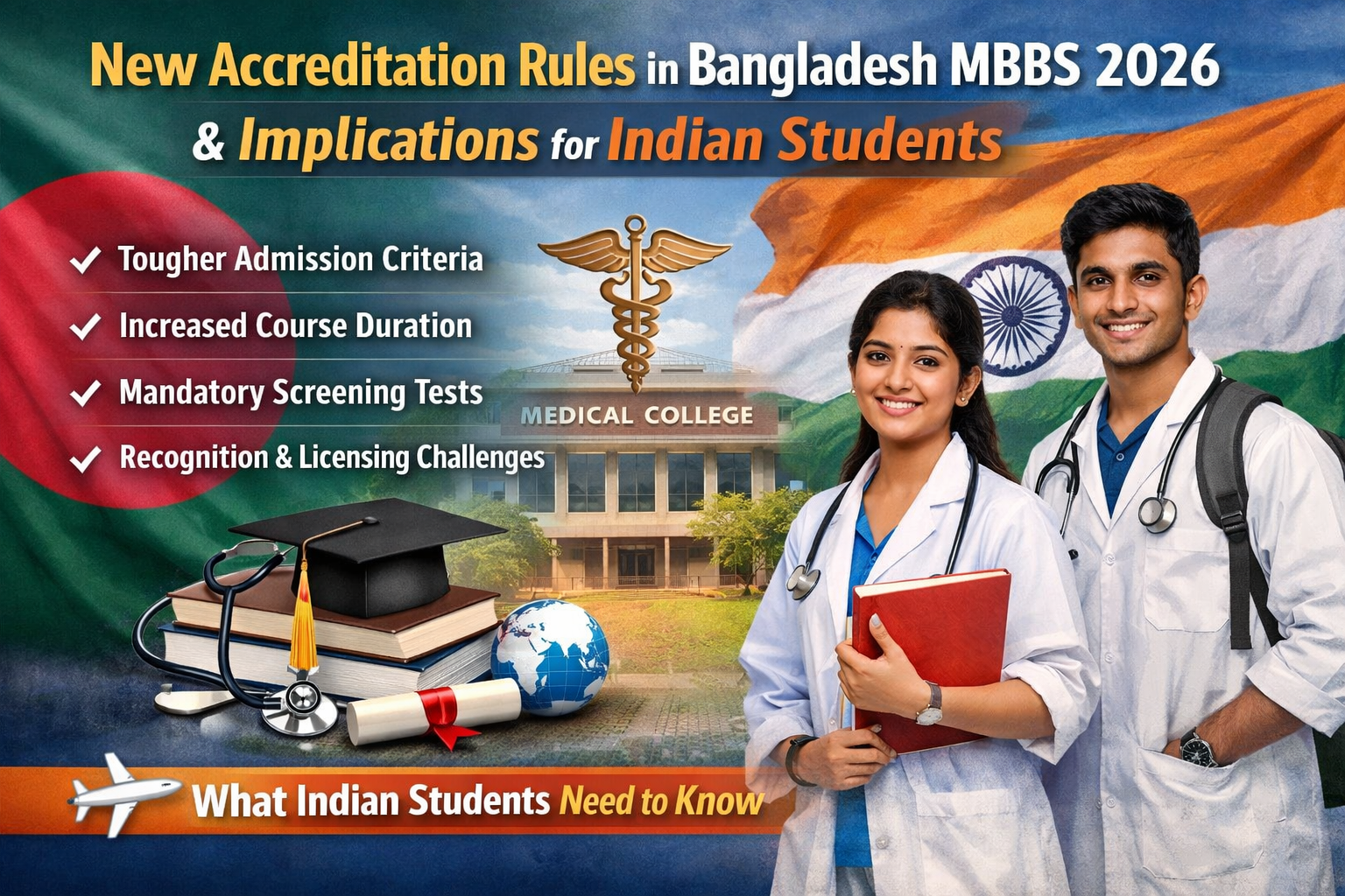 New Accreditation Rules in Bangladesh MBBS 2026 & Implications for Indian Students