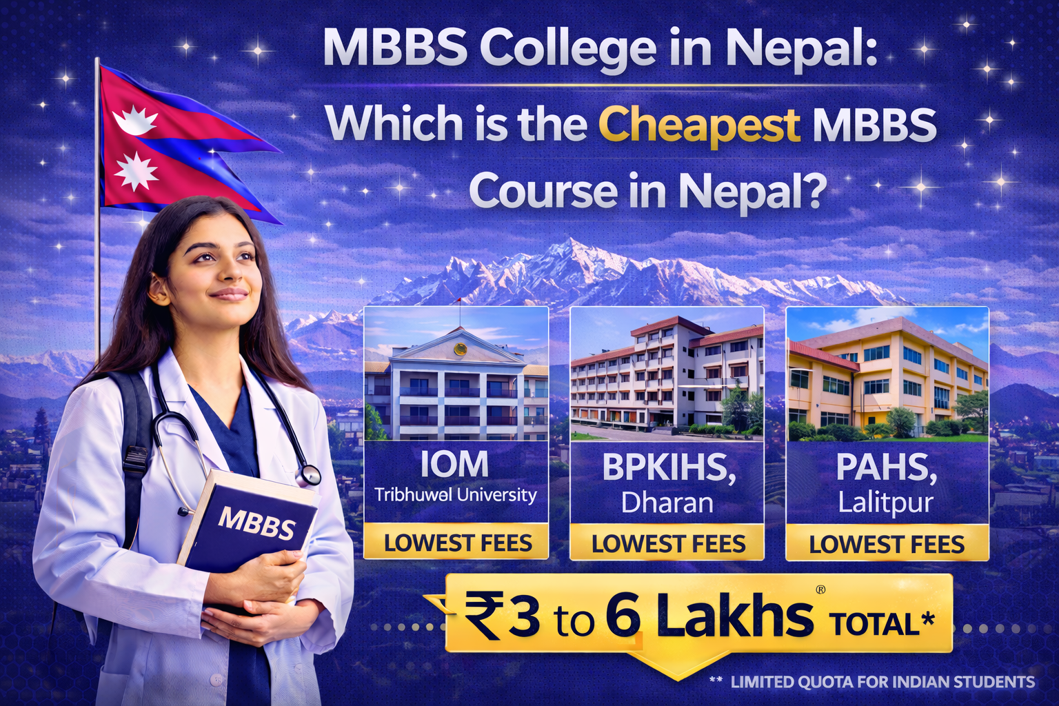 MBBS College in Nepal: Which is the Cheapest MBBS Course in Nepal?