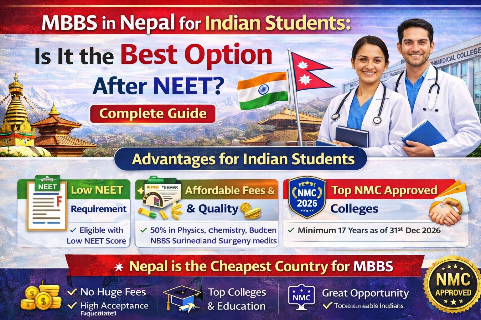 MBBS in Nepal for Indian Students: Is It the Best Option After NEET? Complete Guide