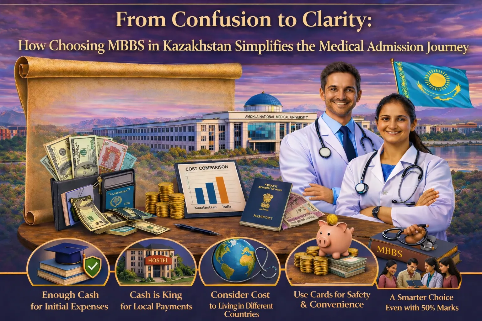 Medical admission is a confusing process but choosing MBBS in Kazakhstan gives you clarity