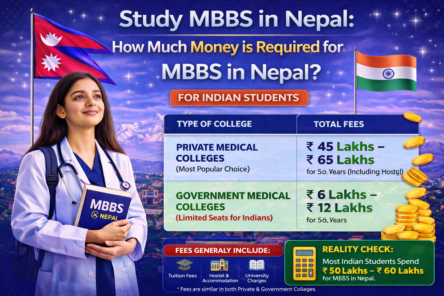Study MBBS in Nepal: How Much Money is Required for MBBS in Nepal?