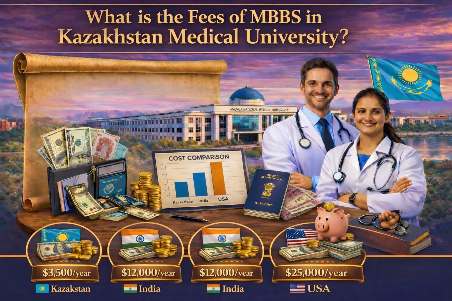 How Much MBBS Fees Do Kazakhstan Medical University? How Much Will It Really Cost College Students in 2026? The Ultimate Price Guide