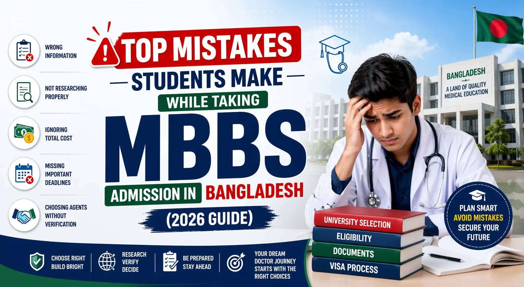 Top Mistakes Students Make While Taking MBBS Admission in Bangladesh (2026 Guide)