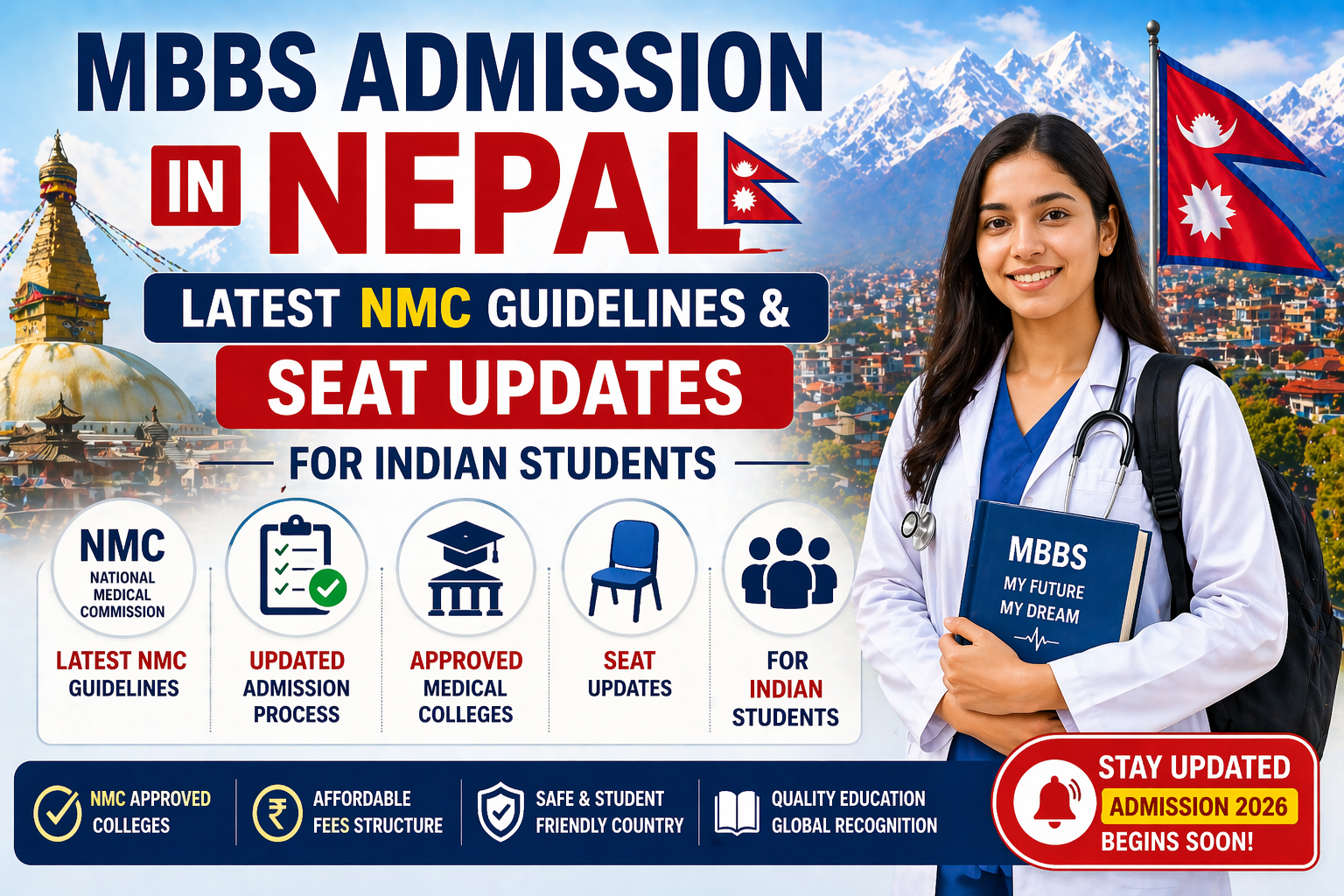 MBBS Admission in Nepal: Latest NMC Guidelines & Seat Updates for Indian Students