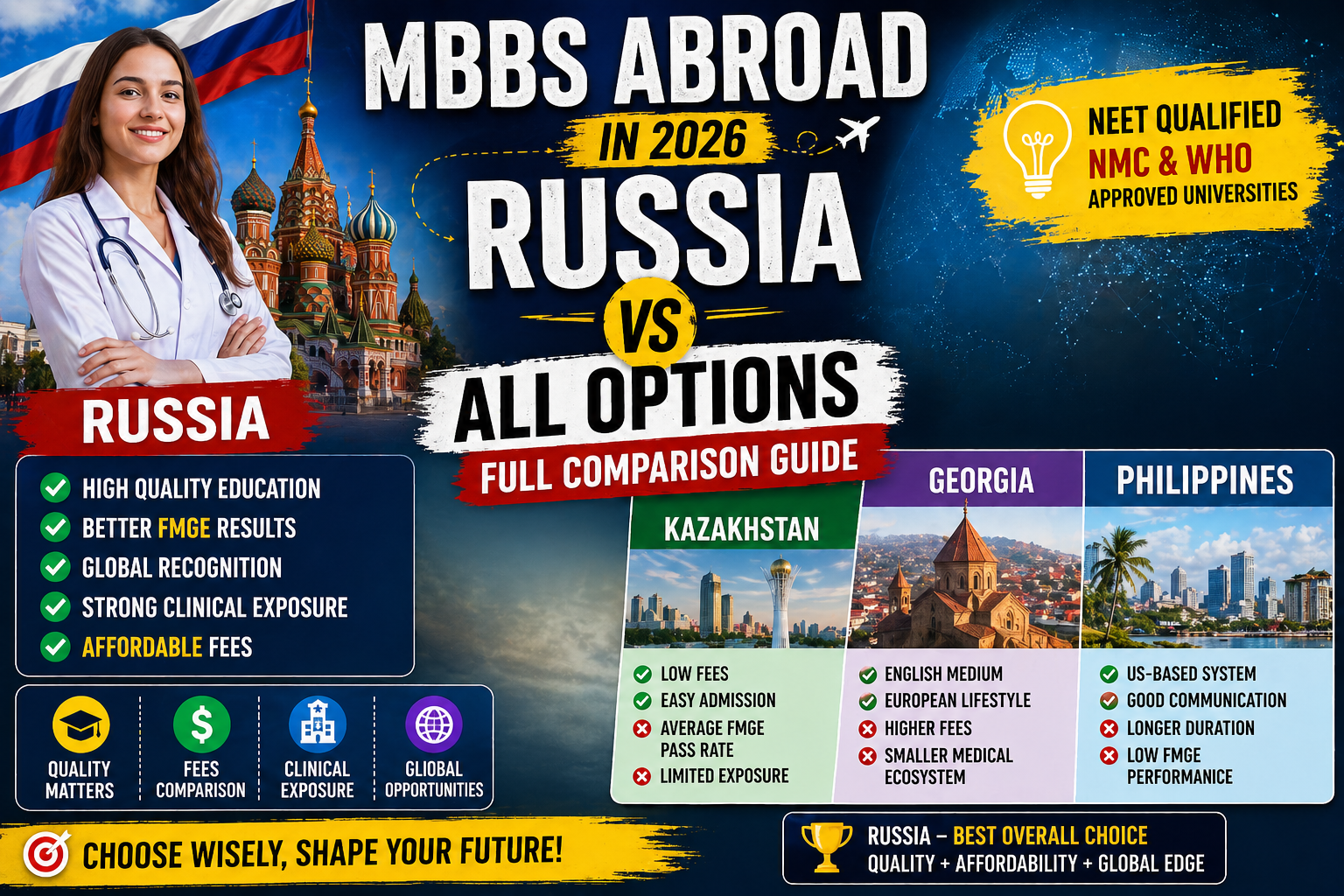 MBBS Abroad in 2026: Russia vs All Options (Full Comparison Guide)