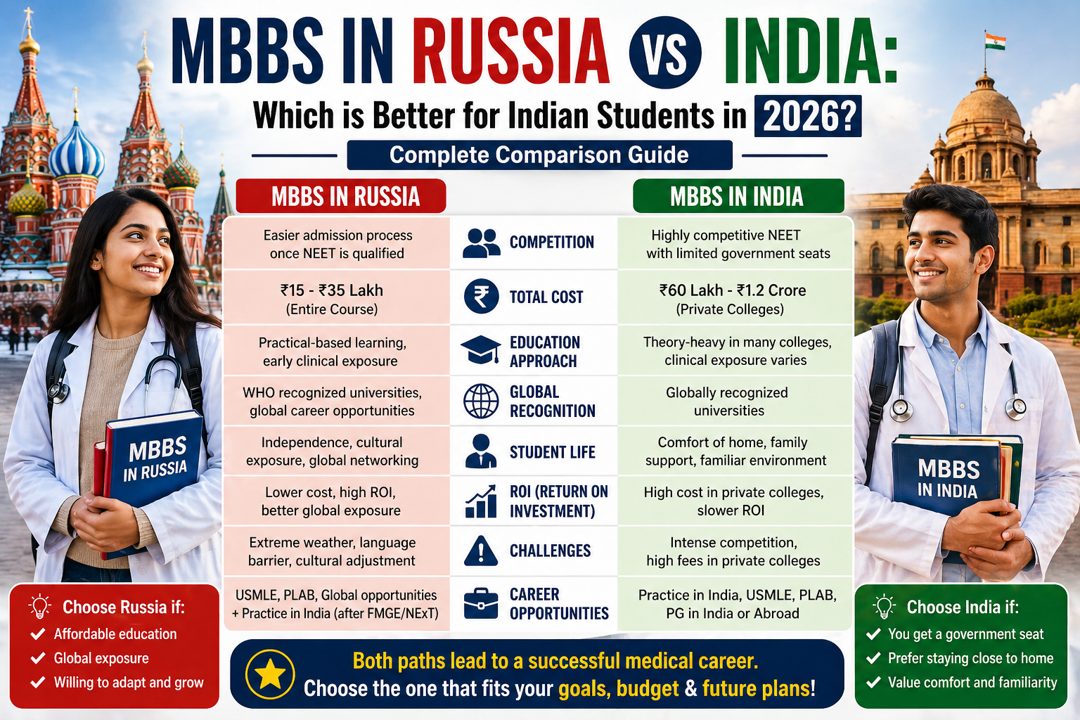 MBBS in Russia vs India: Which is Better for Indian Students in 2026?