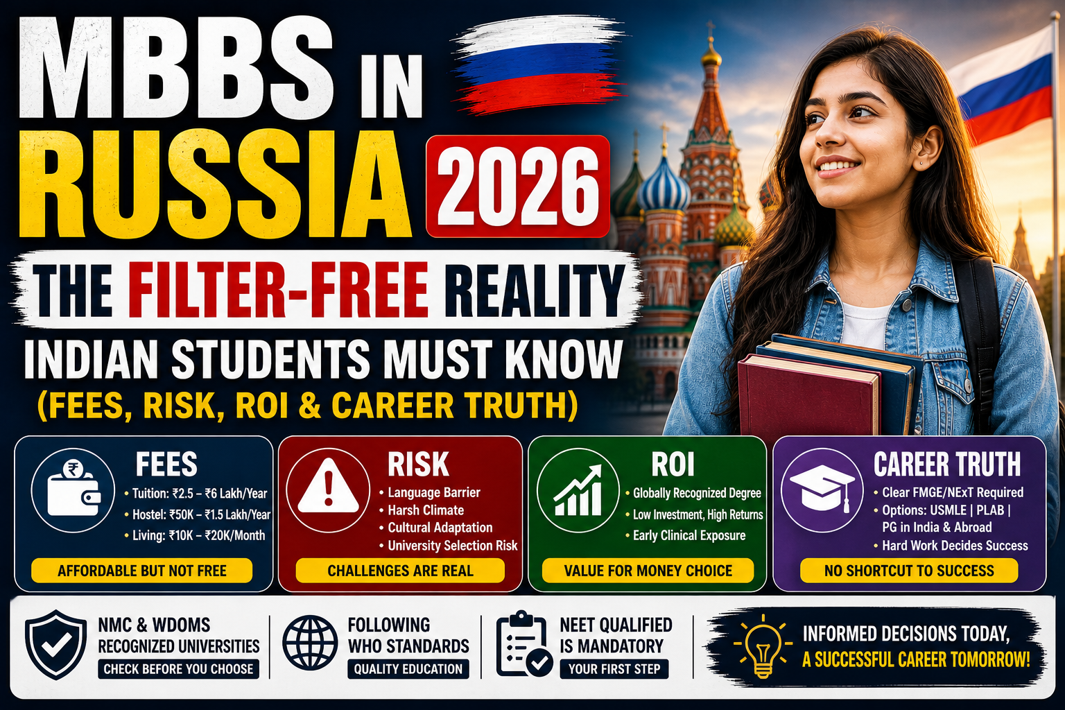 MBBS in Russia 2026: The Filter-Free Reality Indian Students Must Know (Fees, Risk, ROI & Career Truth)