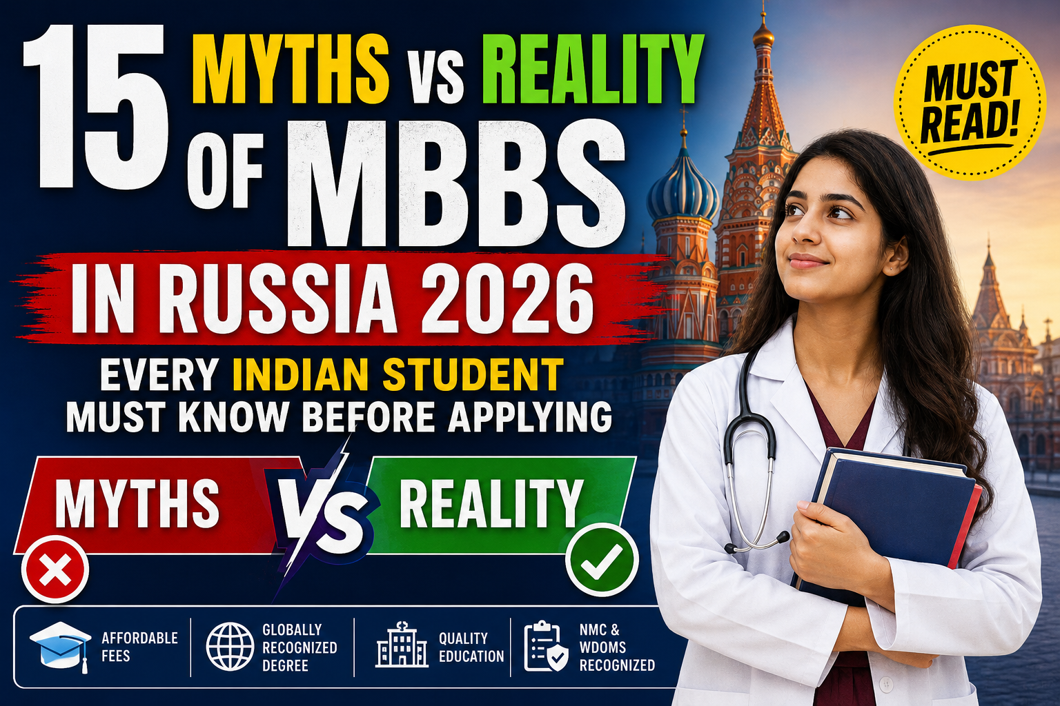 15 Myths vs Reality of MBBS in Russia 2026 Every Indian Student Must Know Before Applying