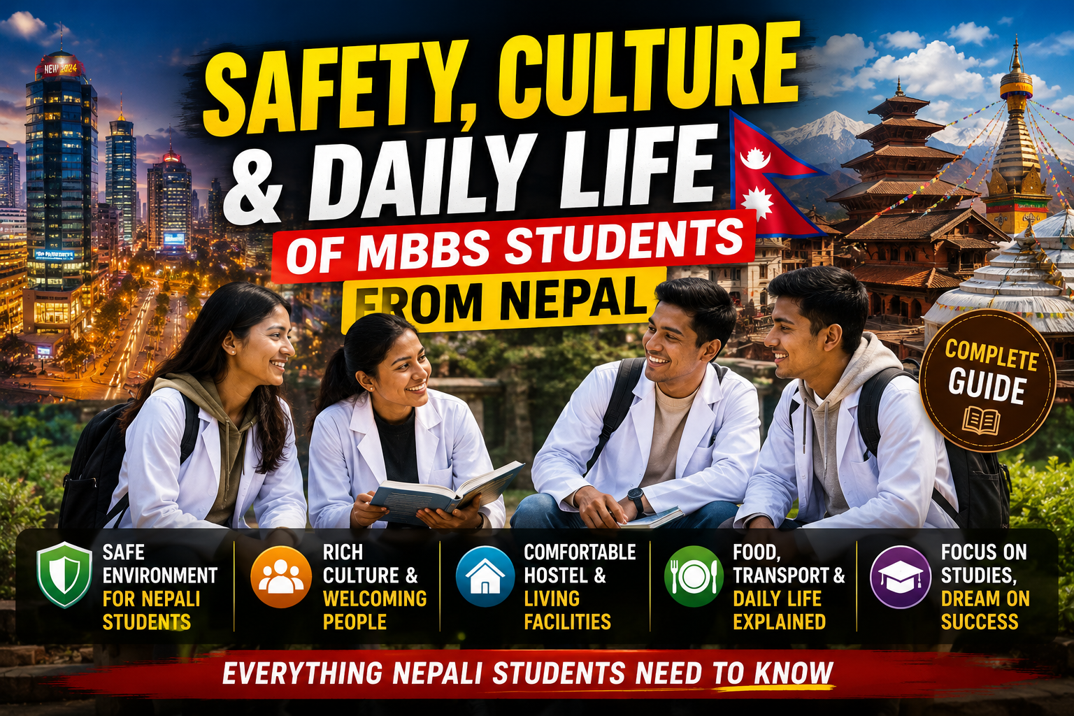 New Safety, Culture & Daily Life of MBBS Students from Nepal